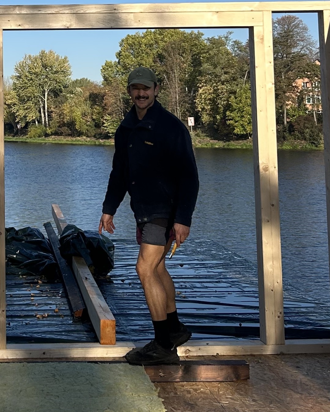 Alex Todd, Director of Todd Construction, on site
